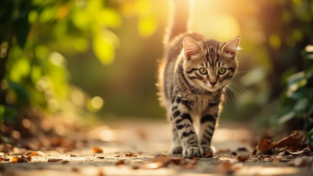 Gato explorando novos ambientes durante viagem