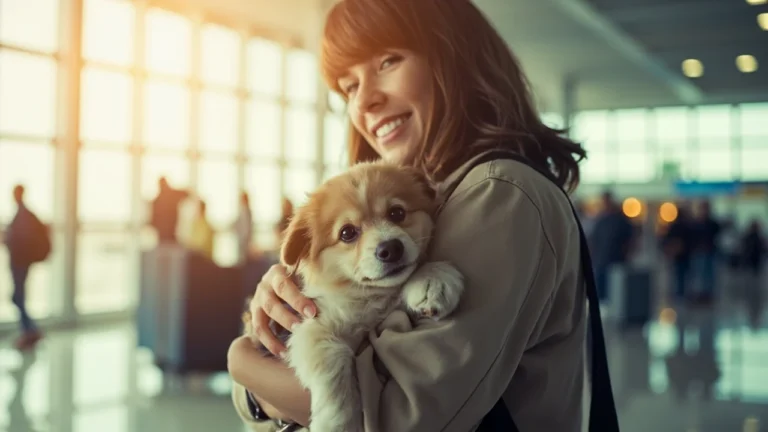Viajar de avião com pets