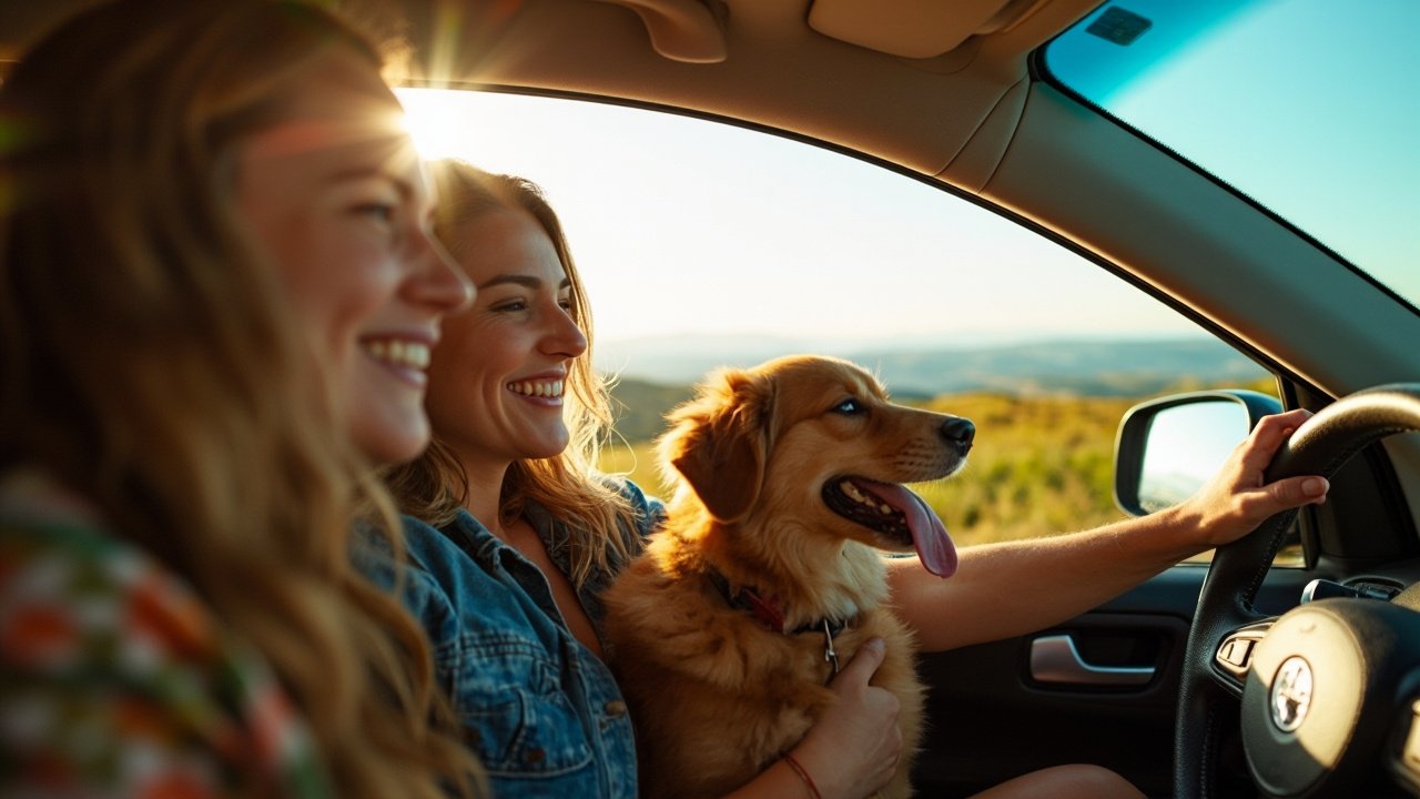 Casais que viajam com pets