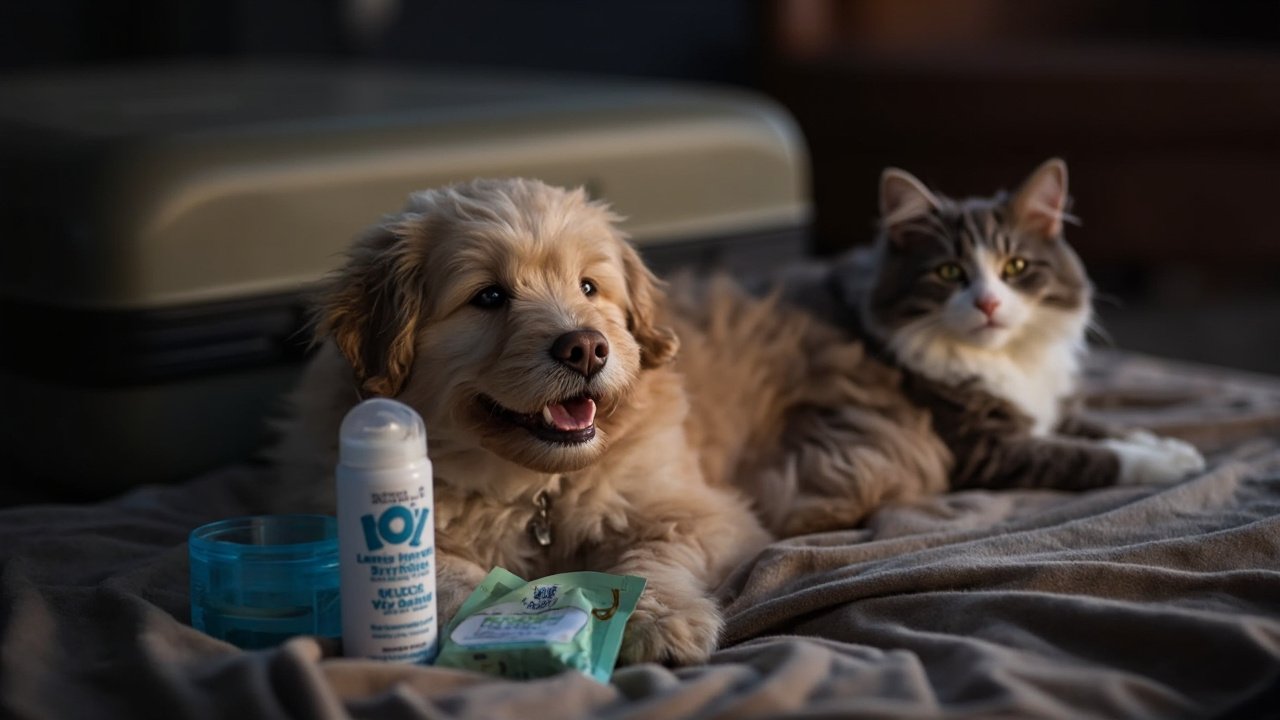 Higiene de pets em viagens