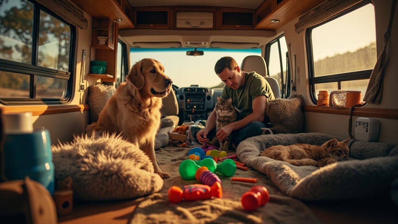 Viagem de motorhome com pets