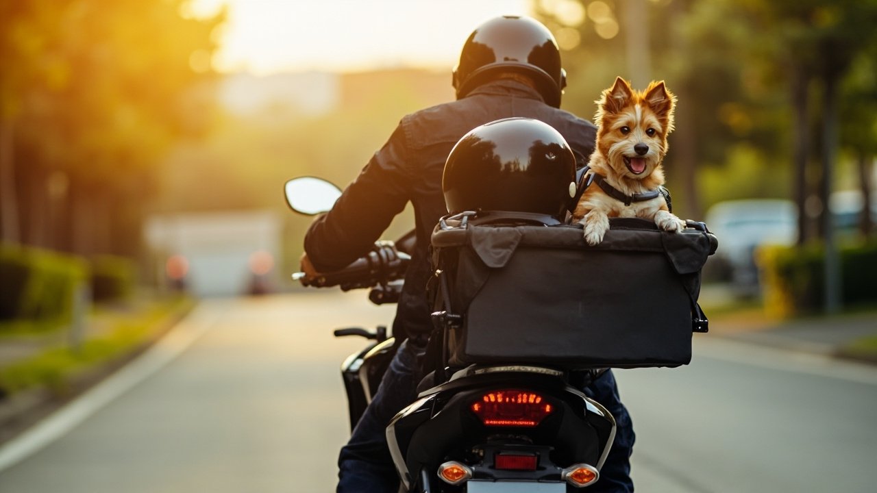 Transportar pets em motos