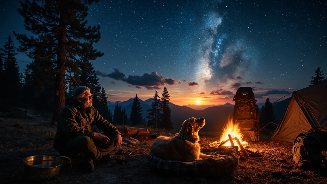 Acampar com Cão